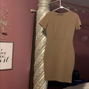 Taupe colored dress